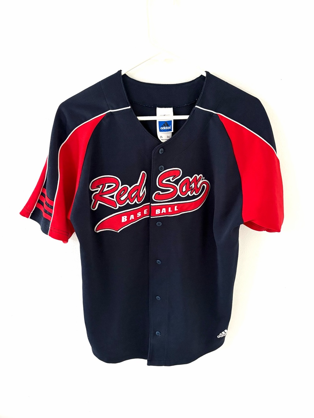 Vintage Y2K Adidas Boston Red Sox Baseball Jersey, Size: Youth XXL (18/20)